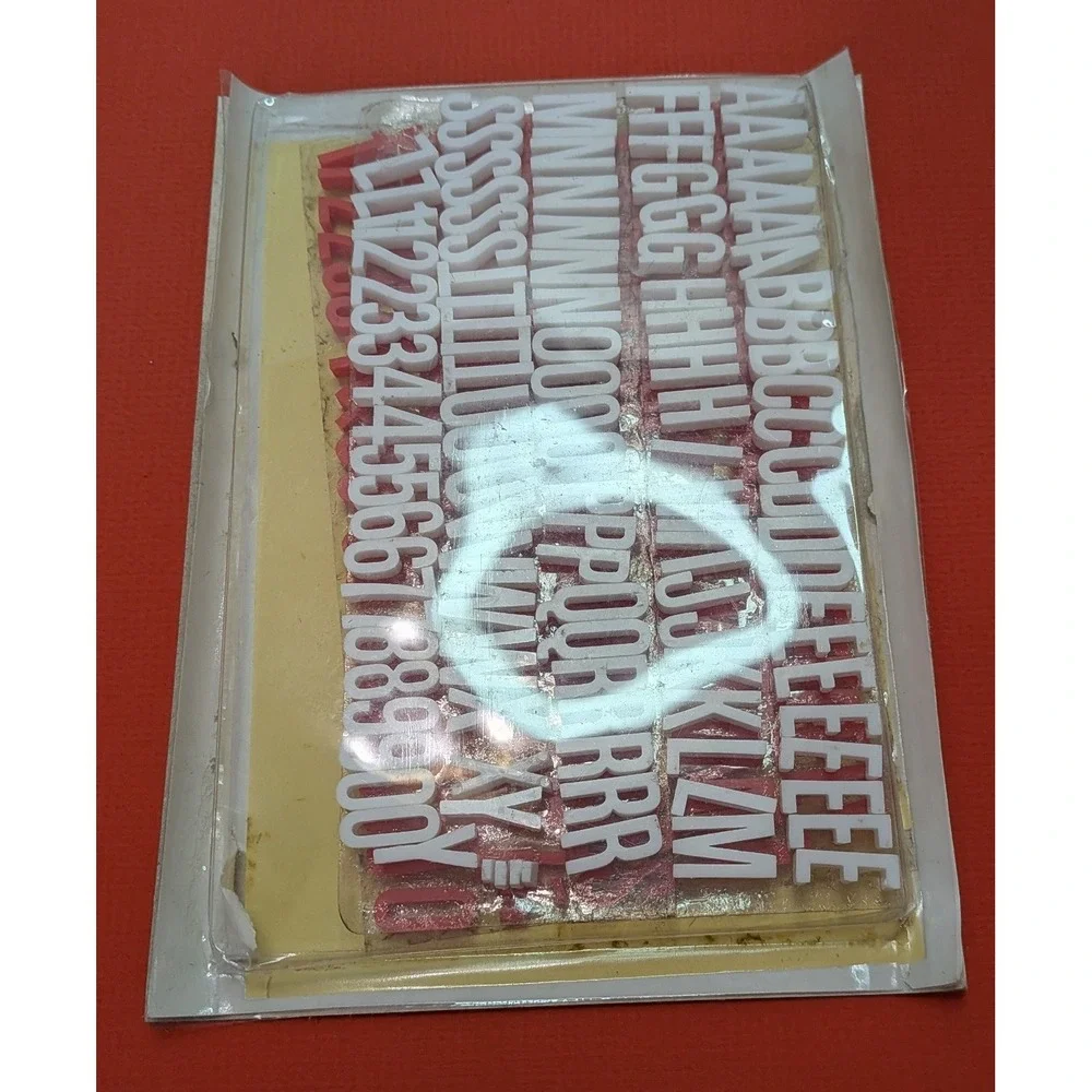 Premier Professional 3D Titling Set Movie Slide Letters Red White Vintage Fair